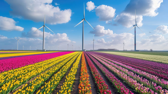 Апрельский парад цветов в Голландии